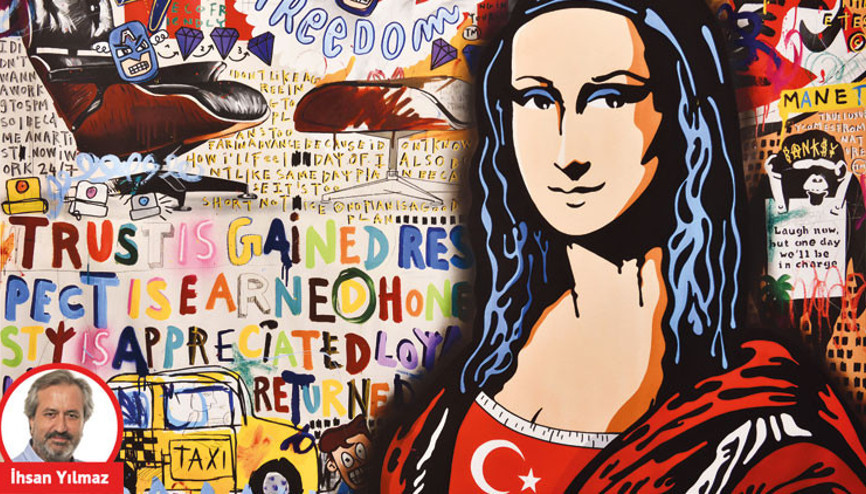 Türk bayraklı Mona Lisa