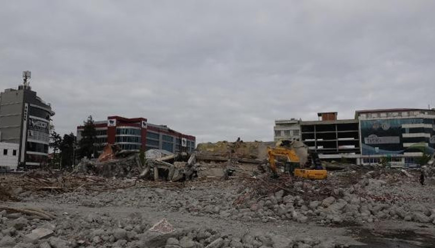Trabzon’da kentsel dönüşüm enkazında deprem tatbikatı
