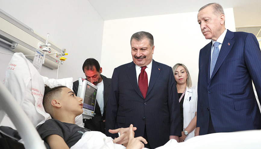 Erdoğan’dan Gazzeli hastalara ziyaret