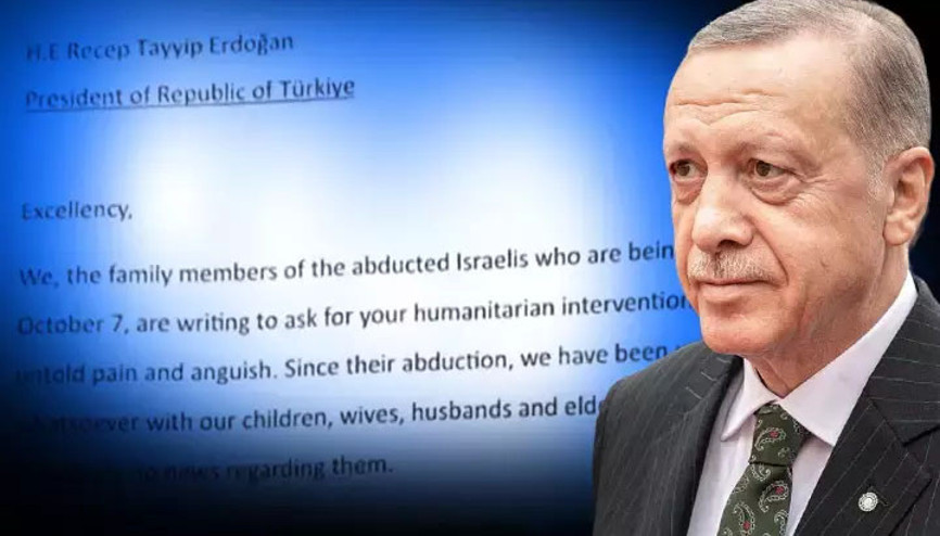 İsrailliler Erdoğana mektup yazdı... Rehine ailelerinin yardım mektubuna CNN Türk ulaştı