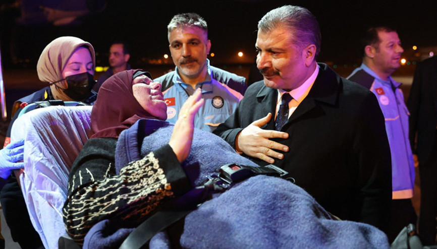 Bakan Kocadan Gazzeden getirilen hastaların durumuna ilişkin açıklama