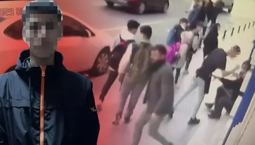 Beyoğlunda korkunç cinayet kamerada: Kalemle öldürdü