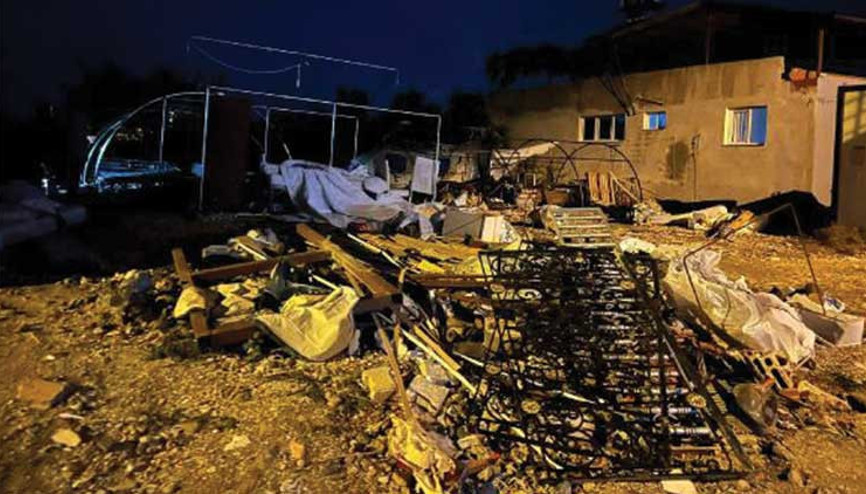 Hatay’da depremzedelerin kurduğu 5 çadır yangında kül oldu