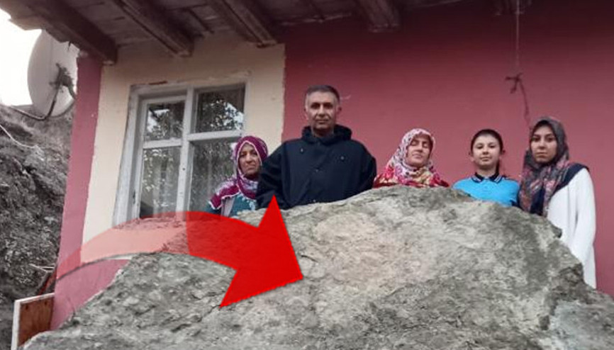 Erzurumda gece yarısı aileye şok Korkunç bir gürültüye uyandık