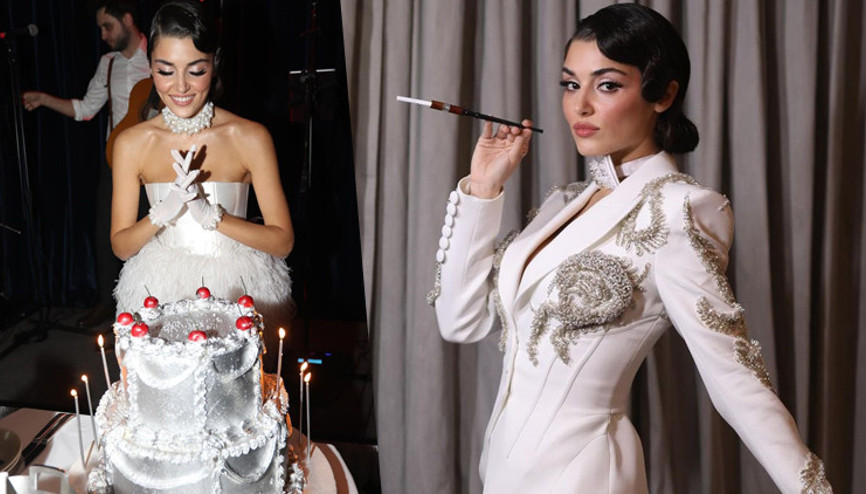 Hande Erçele Muhteşem Gatsby temalı doğum günü