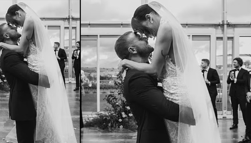 Önce bebek sonra düğün.... Çocuğu uyutup evlenmeye gittiler