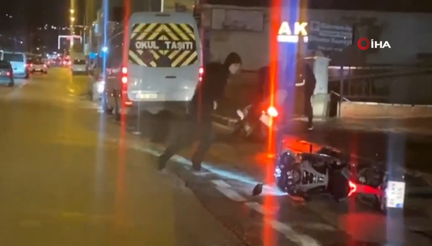 Bursada fırtına vatandaşlara zor anlar yaşattı