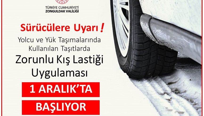 1 Aralıkta başlıyor, valilik duyurdu... İşte kış lastiği uygulamasının detayları