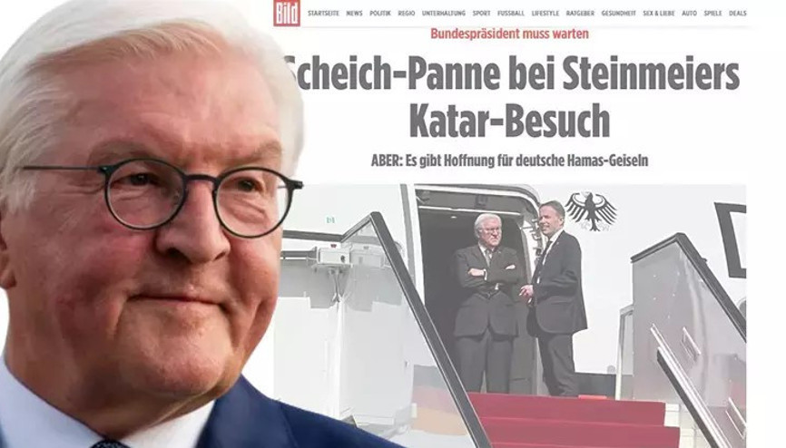 Almanya Cumhurbaşkanı Steinmeier, Katarda havaalanında 30 dakika bekletildi