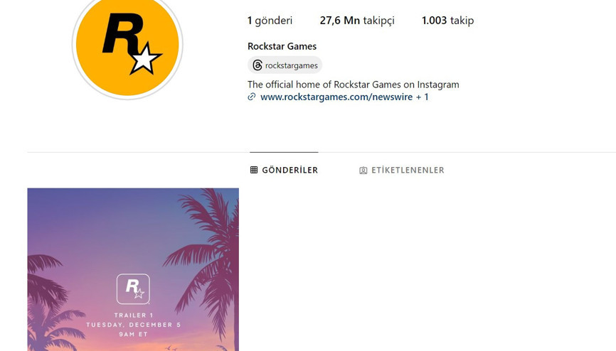 Rockstar abayı yaktı GTA 6 fragmanı için tüm geçmişini tek kalemde yok etti GTA 6 fragmanının yayınlanacağı tarih belli oldu Rockstar abayı yaktı GTA 6 fragmanı için tüm geçmişini tek kalemde yok etti GTA 6 fragmanının yayınlanacağı tarih belli oldu