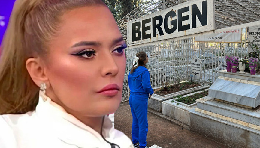 Demet Akalın, Bergenin mezarını ziyaret etti