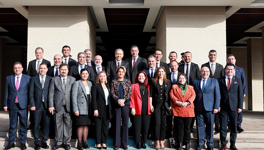 Bakan Yerlikaya, TBB Başkanı Sağkan ve beraberindeki heyetle görüştü