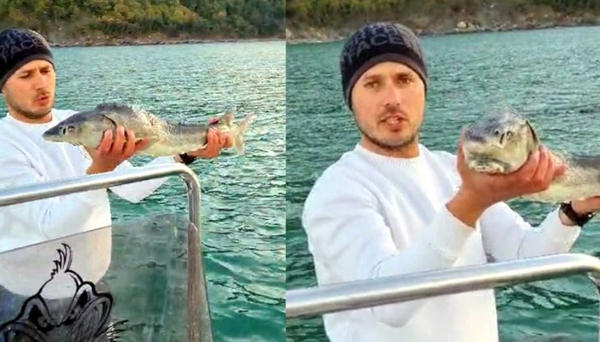 Havyarı 2 milyon TLlik balığı denize bıraktı