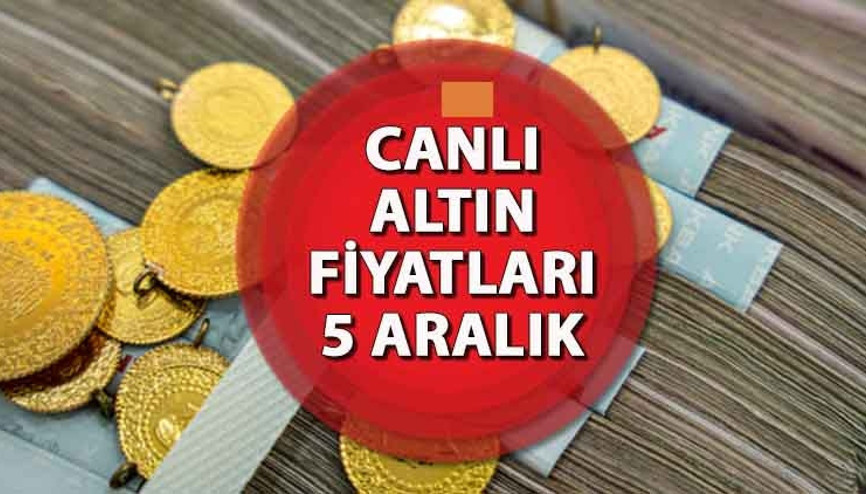 Gram altın, çeyrek altın ve yarım altın bugün ne kadar 5 Aralık canlı altın fiyatlarında son durum