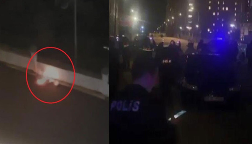 Bursada panik anları: Camdan atılan valiz öğrencilere korku dolu anlar yaşattı