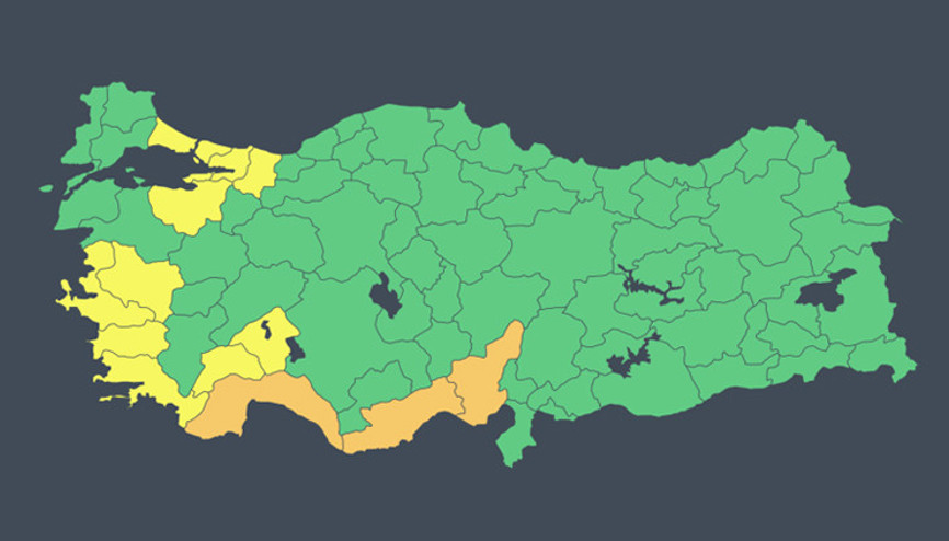 Sarı ve turuncu kodlu uyarı nedir, ne demek Meteoroloji’den 14 il için uyarı geldi Yarına dikkat Sarı ve turuncu kodlu uyarı nedir, ne demek Meteoroloji’den 14 il için uyarı geldi Yarına dikkat