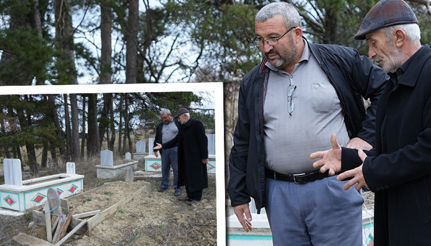 Kastamonuda mezarlıkta tedirgin eden olay Ayılara karşı jiletli telle önlem aldılar Kastamonuda mezarlıkta tedirgin eden olay Ayılara karşı jiletli telle önlem aldılar