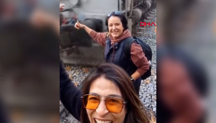 Özçekim uğruna canından oluyordu O anlar kamerada