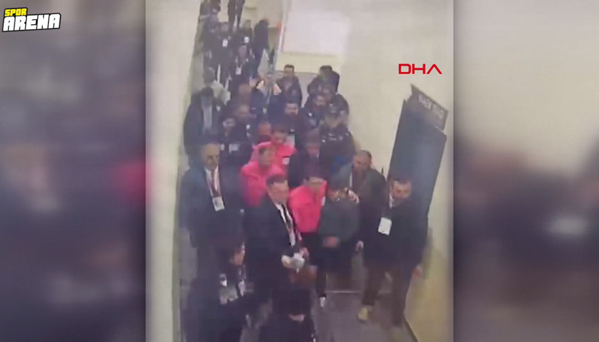 İşte Emre Belözoğlu ile Halil Umut Melerin koridor görüntüleri