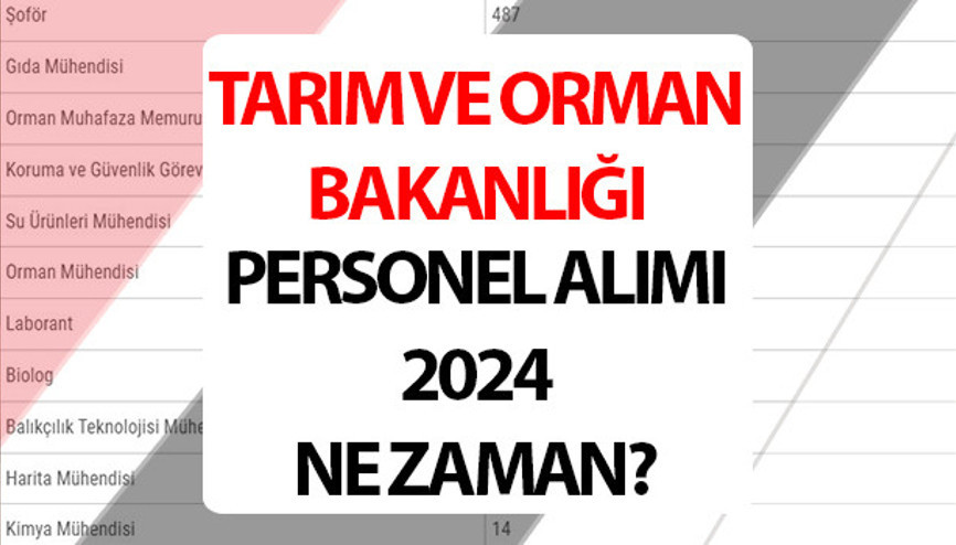 Tarım ve Orman Bakanlığı personel alımı 2024 || Tarım ve Orman Bakanlığı 2024 ne zaman, nasıl yapılır Tarım ve Orman Bakanlığı 7 bin 158 personel alımı branş dağılımı