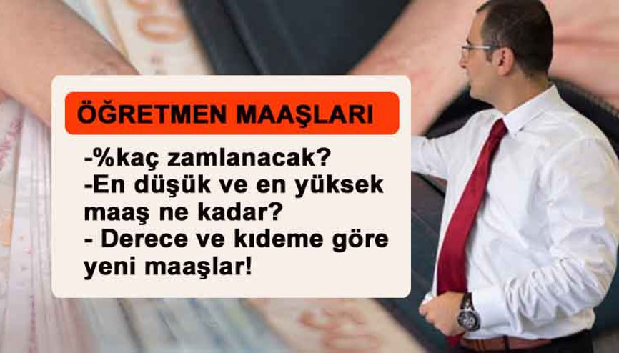 Öğretmen maaşları 2024 yılında ne kadar olacak Uzman öğretmen, başöğretmen maaş zammı belli oldu mu En düşük ve en yüksek öğretmen maaşı hesaplaması