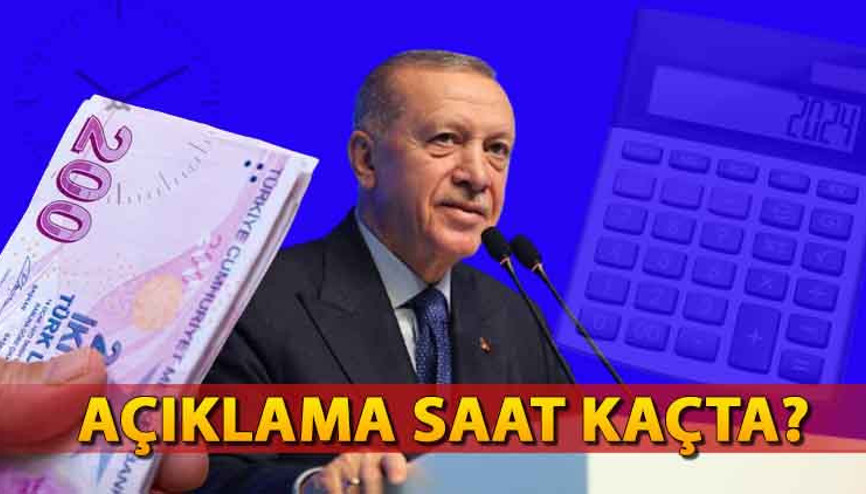 CUMHURBAŞKANI ERDOĞAN ASGARİ ÜCRET AÇIKLAMASI SAAT KAÇTA, NE ZAMAN Asgari ücret bugün açıklanır mı Beştepe’de kritik gündem 2024 Asgari ücret zammı...