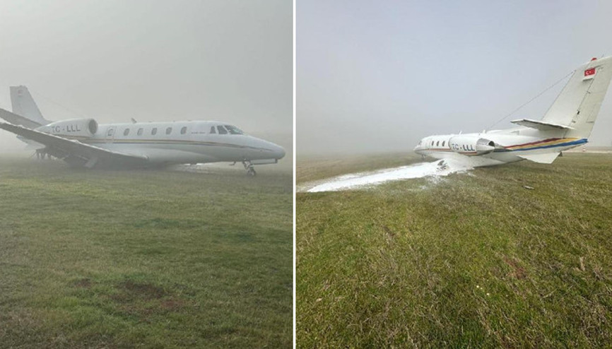 Diyarbakırda özel jet pistten çıktı: Ekipler sevk edildi