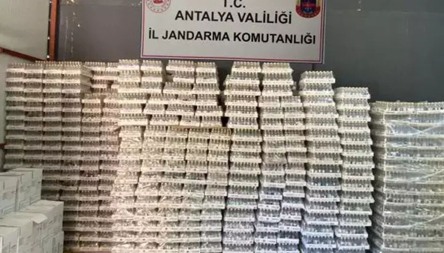 Cumhuriyet tarihinin en büyük kaçak içki operasyonu: Piyasa değeri 75 milyon TL