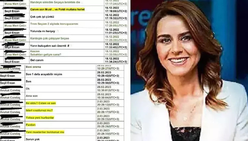 Seçil Erzanın cep telefonundan yeni detaylar