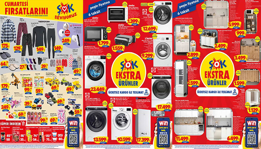 ŞOKta bu hafta sonu neler var ŞOK 6 Ocak Cumartesi Aktüel Ürünler Kataloğu yayınlandı Ev dekorasyon ürünleri ve beyaz eşya satışa çıkıyor