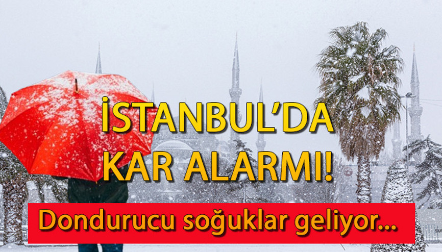 İstanbula kar ne zaman yağacak Tarih verildi Dondurucu soğuklar geliyor... İşte Meteoroloji hava durumu (5 günlük)