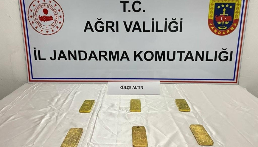 Ağrıda 27 milyon TL değerinde altın ele geçirildi