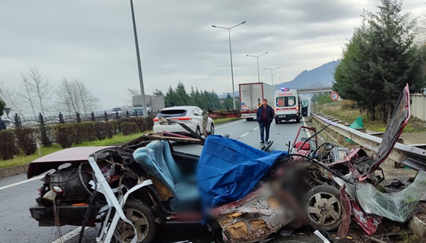 Trabzonda feci kazada iki can kaybı