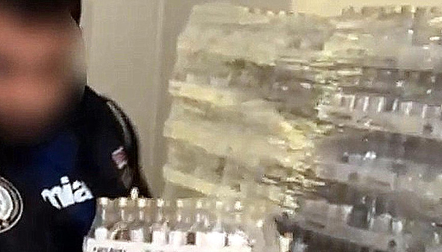 Marmariste 159 bin 744 şişe sahte içki ele geçirildi