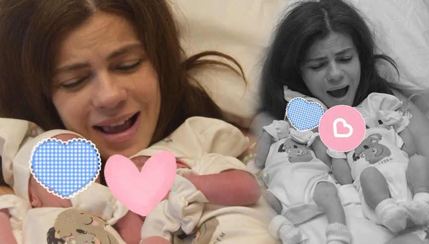 Türkiye eski güzeli anne oldu... İkizlerine kavuştu