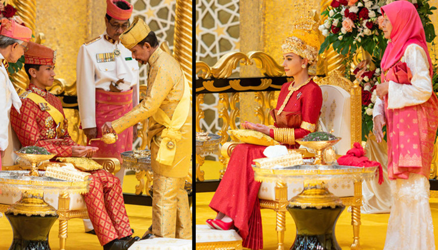 Yılın düğününde en önemli an geldi: Ellere macunlar sürüldü, karşılıklı yeminler edildi