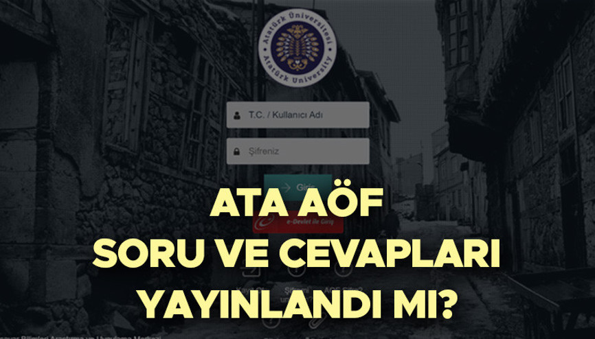 ATA AÖF SORULARI VE CEVAP ANAHTARI PDF İNDİRME EKRANI (obs.atauni.edu.tr) | 2023 2024 ATA AÖF final sınavı sonuçları ne zaman açıklanacak Soru ve cevaplar yayınlandı mı