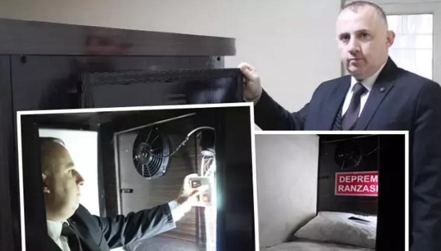 Gaziantepli tasarımcıdan depremden koruyan yatak