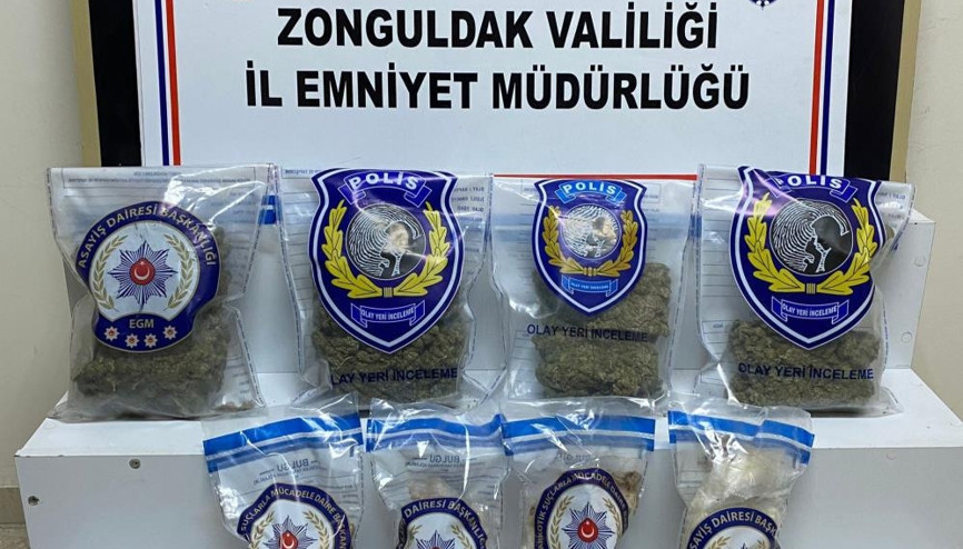 Zonguldakta uyuşturucu operasyonu