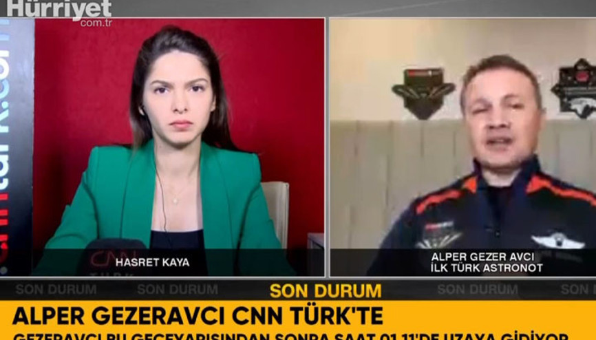 Uzaya çıkacak ilk Türk Alper Gezeravcı tarihi yolculuk öncesi CNN TÜRKe konuştu