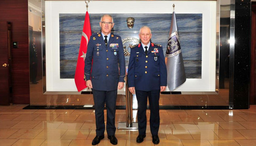 Hava Kuvvetleri Komutanı Kadıoğlu, NATO Birleştirilmiş Hava Harekat Merkezi Komutanı De Lara’yı kabul etti