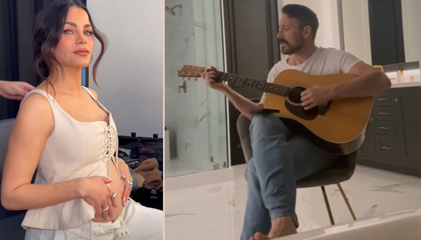 Küvette uzanan hamile sevgiliye serenat: Biraz üzgünüm, bu doğuracağım son bebek olacak