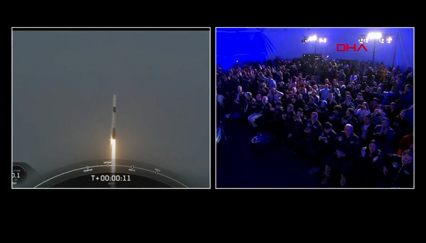 Tarihi anlar Alper Gezeravcı’nın uzay yolculuğu başladı