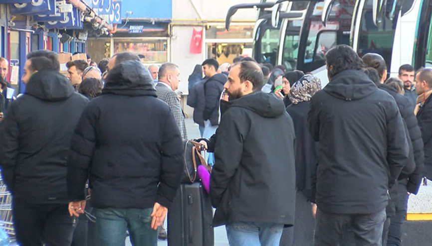 Otogarda tatil yoğunluğu