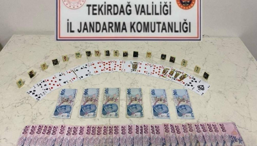 Tekirdağda kumar operasyonu