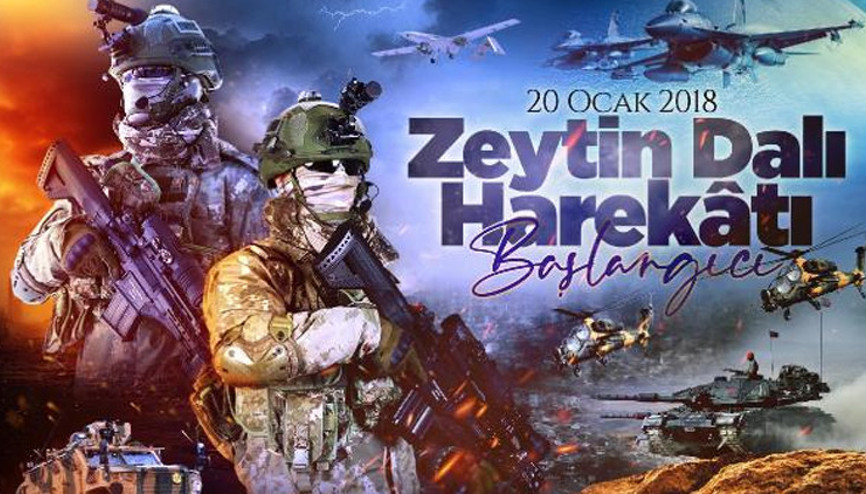 MSBden Zeytin Dalı Harekatı paylaşımı