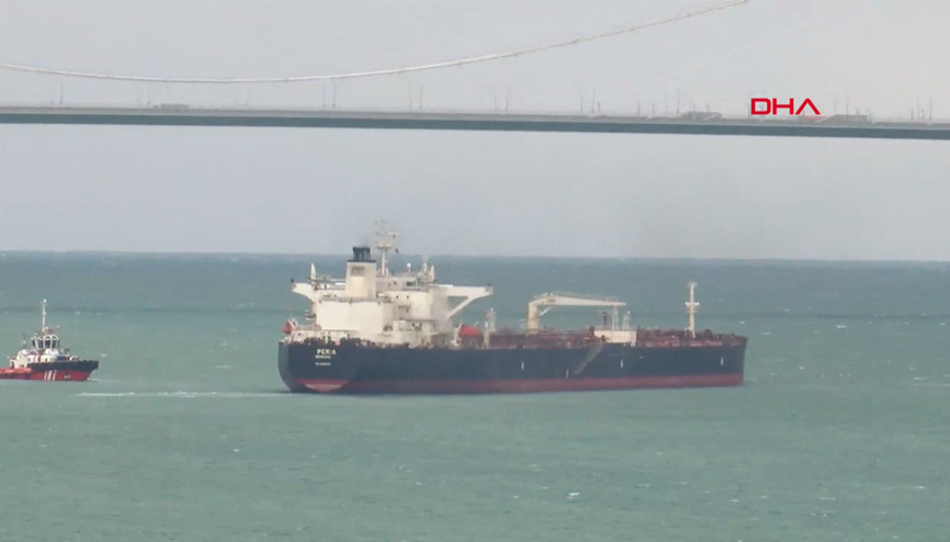 İstanbul Boğazında tanker arızası