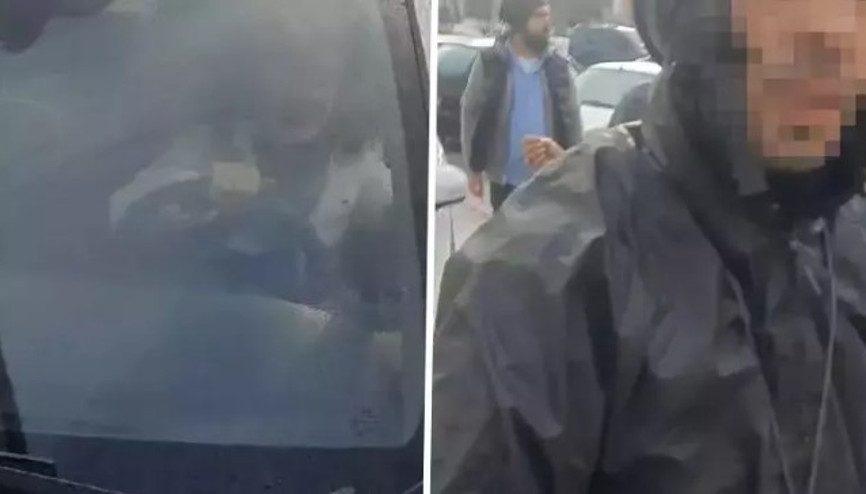 İstanbulda otomobiliyle kuryeye çarptı, motorun hurda deyip tutanak tutmak istemedi