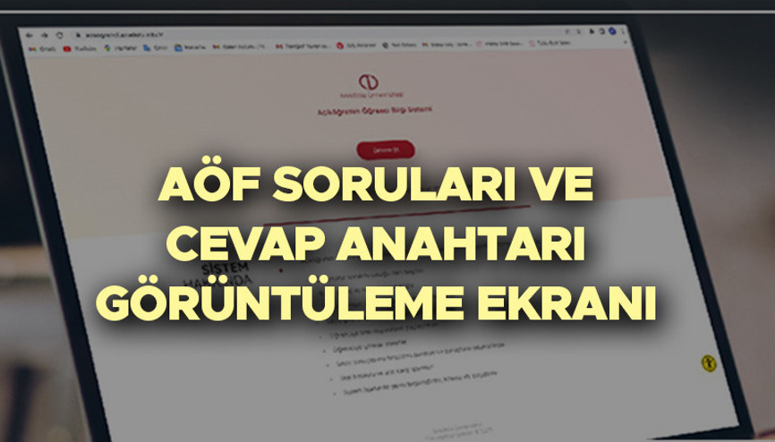 AÖF SORULARI VE CEVAP ANAHTARI KİTAPÇIĞI GÖRÜNTÜLEME (e-Kampüs) | 2023-2024 Açıköğretim final sınavı soruları yayınlandı mı, nereden ve nasıl sorgulanır AÖF SORULARI VE CEVAP ANAHTARI KİTAPÇIĞI GÖRÜNTÜLEME (e-Kampüs) | 2023-2024 Açıköğretim final sınavı soruları yayınlandı mı, nereden ve nasıl sorgulanır