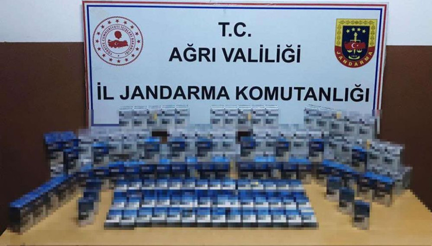 Ağrıda 8 bin 564 paket kaçak sigara ele geçirildi
